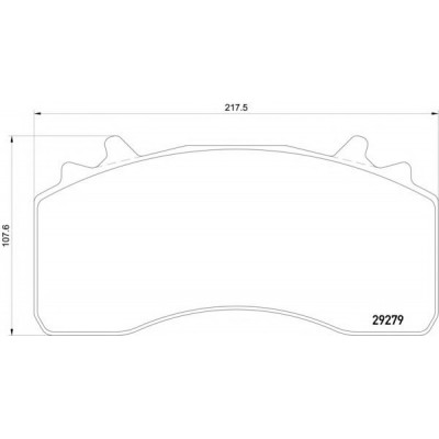 Колодки тормозные дисковые WVA (29279) HCV Allied Nippon ACV083KHD