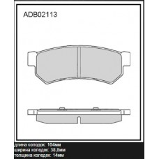 Колодки тормозные дисковые Allied Nippon ADB02113