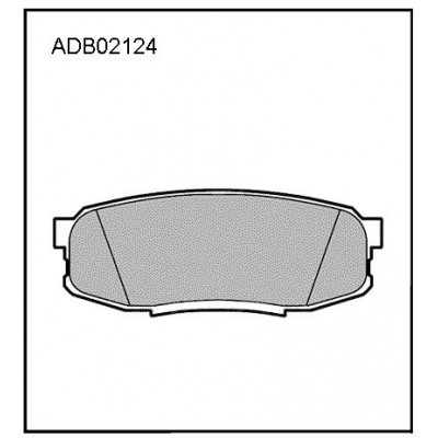 Колодки тормозные дисковые Allied Nippon ADB02124
