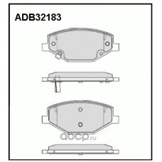 Колодки тормозные дисковые Allied Nippon ADB02126