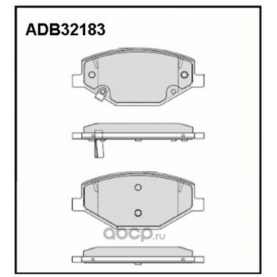 Колодки тормозные дисковые Allied Nippon ADB02126