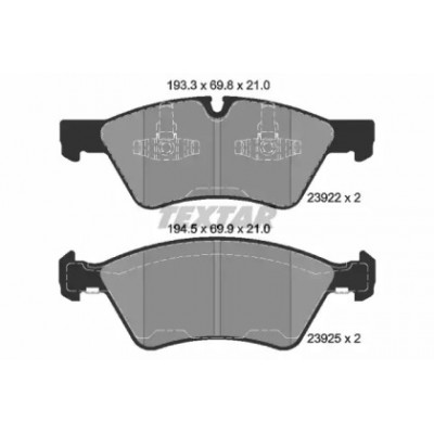 Колодки тормозные дисковые Allied Nippon ADB06060