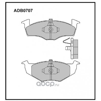 Колодки тормозные дисковые Allied Nippon ADB0707
