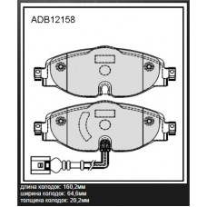 Колодки тормозные дисковые Allied Nippon ADB22121