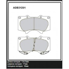 Колодки тормозные дисковые Allied Nippon ADB31201