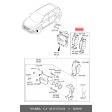 Колодки тормозные дисковые Allied Nippon ADB31283