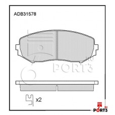 Колодки тормозные дисковые Allied Nippon ADB31578