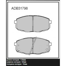 Колодки тормозные дисковые Allied Nippon ADB31798