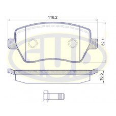 Колодки тормозные Allied Nippon ADB32008
