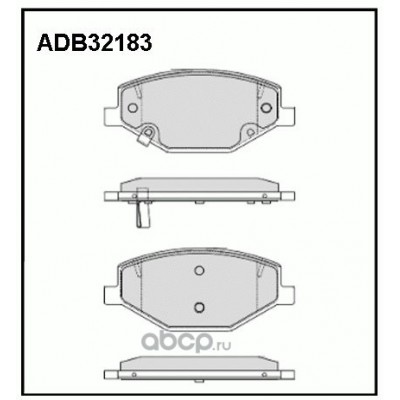 Колодки тормозные дисковые Allied Nippon ADB32183
