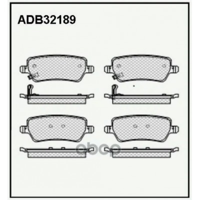 Колодки тормозные дисковые Allied Nippon ADB32189