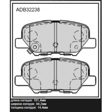 Колодки тормозные дисковые Allied Nippon ADB32238