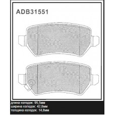 Колодки тормозные дисковые Allied Nippon ADB32239