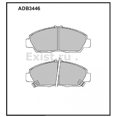 Колодки тормозные дисковые Allied Nippon ADB3446