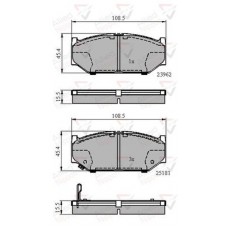 Колодки тормозные дисковые Allied Nippon ADB3998