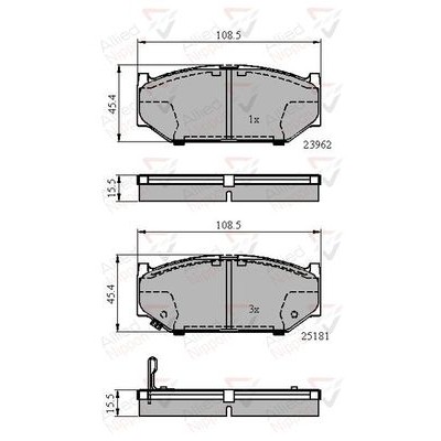 Колодки тормозные дисковые Allied Nippon ADB3998