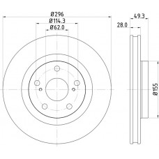 Диск тормозной Allied Nippon ADC01182V