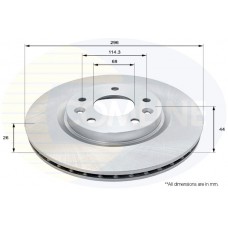 Диск тормозной Allied Nippon ADC0295V