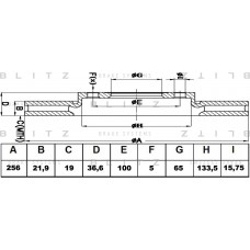 Диск тормозной Allied Nippon ADC1407V