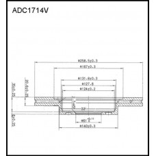 Диск тормозной Allied Nippon ADC1714V