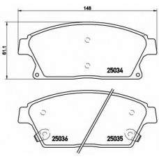 Колодки тормозные дисковые AMD AMDBF199