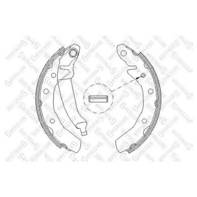 Колодки тормозные барабанные AMD AMDBF226