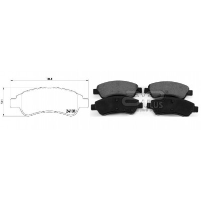 Колодки тормозные дисковые APlus 71247BAAP