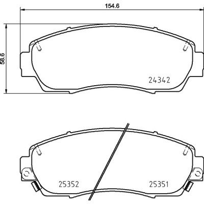 Колодки тормозные дисковые APlus 71328BAAP