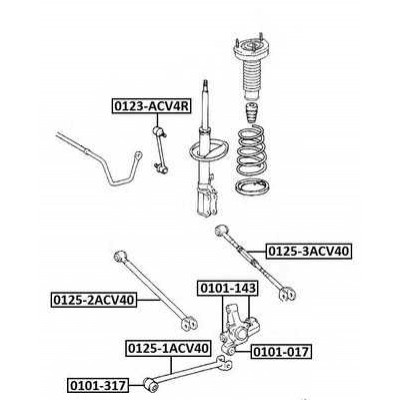 Сайлентблок цапфы Asva 0101017