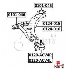 Сайлентблок нижнего рычага подвески Asva 0101045