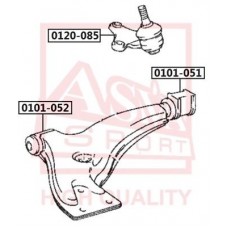 Сайлентблок рычага подвески передний Asva 0101052