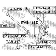 Сайлентблок поперечной тяги Asva 0101316