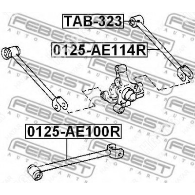 Сайлентблок поперечной тяги Asva 0101323