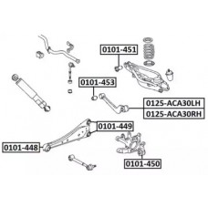 Сайлентблок продольного рычага подвески Asva 0101448