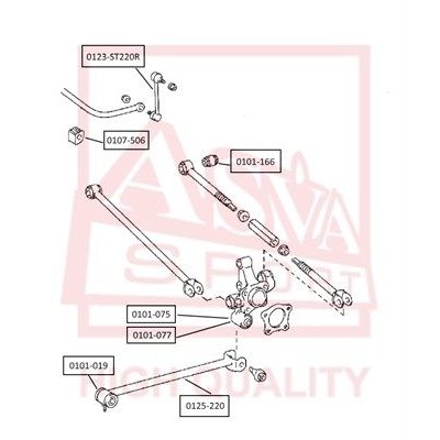 Втулка стабилизатора Asva 0107506