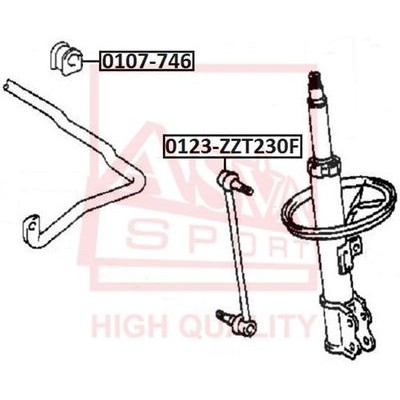 Втулка стабилизатора Asva 0107746