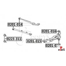 Сайлентблок рычага подвески Asva 0201016
