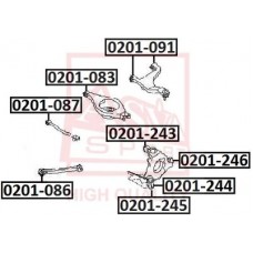 Сайлентблок цапфы Asva 0201243