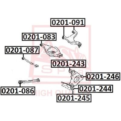 Сайлентблок цапфы Asva 0201243
