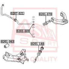 Втулка стабилизатора Asva 0207021