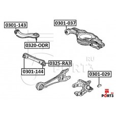 Сайлентблок рычага подвески Asva 0301037