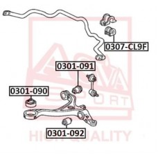 Сайлентблок нижнего рычага подвески Asva 0301092