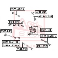 Сайлентблок цапфы Asva 0301100
