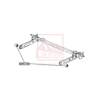 Сайлентблок балки моста Asva 0301114