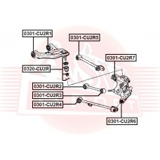 Сайлентблок цапфы Asva 0301CU2R6