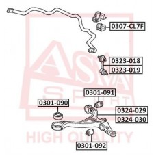 Втулка стабилизатора Asva 0307CL7F