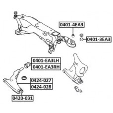 Сайлентблок подрамника Asva 0401013