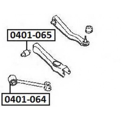 Сайлентблок рычага подвески Asva 0401064