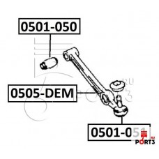 Сайлентблок рычага подвески задний Asva 0501050