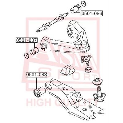 Сайлентблок верхнего рычага подвески Asva 0501087